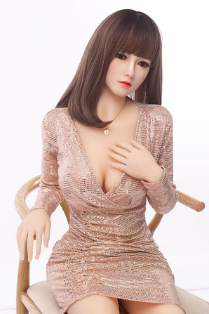 Mikami - 158cm (5ft2) Small Breast Japanese Style Sex Doll With Maroon Hair-Honeylovedoll